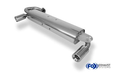 Endschalldämpfer quer Ausgang rechts/links - 1x90 Typ 13 rechts/links passend für: Toyota MR2 W2